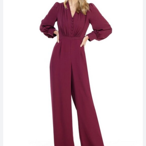Gal Meets Glam Collection - Jessamyn Red Jumpsuit NWT - Picture 2 of 6